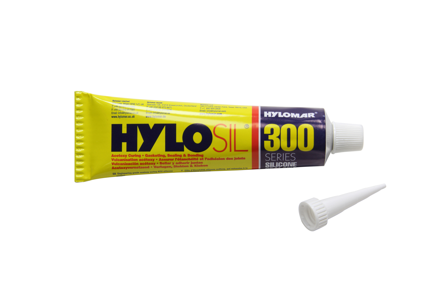 Hylosil HiTemp Silicone RTV Sealant 3.0oz Tube
