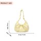 thumbnail image 2 of Bolso de hombro vintage para mujer, bolso de hombro plisado de cuero sintético con lazo, bolso de trabajo, 2 of 9