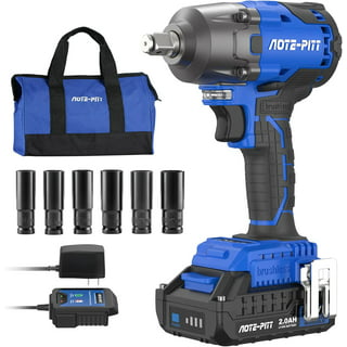 Seesii Cordless Impact Wrench, 1180Ft-lbs(1600N.m) High Torque Impact Gun  3/4, Brushless Impact Wrench w/ 5.0Ah Battery & Fast Charger, Electric