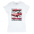 thumbnail image 5 of Ford Mustang Poster 1968 1969 1971 T-Shirt Legendary Performance American Classic Muscle Car Licensed Women's Tee, 5 of 7