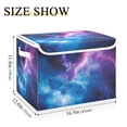 thumbnail image 5 of Yayeee Collapsible Cube Storage Bin with Lid Fabric Closet Decorative Basket with Handles, Galaxy Pattern, 5 of 7
