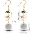 thumbnail image 3 of Pendientes navideños Lindos pendientes de árbol de Navidad Pendientes de pelo con personalidad y temperamento de mujer Wojonifuliy01 (a, talla única), 3 of 4
