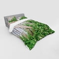 thumbnail image 3 of Ambesonne Rural Bedding Set 3 Pcs, Summer Themed Backyard Image, Twin, Pale Brown and Green, 3 of 3
