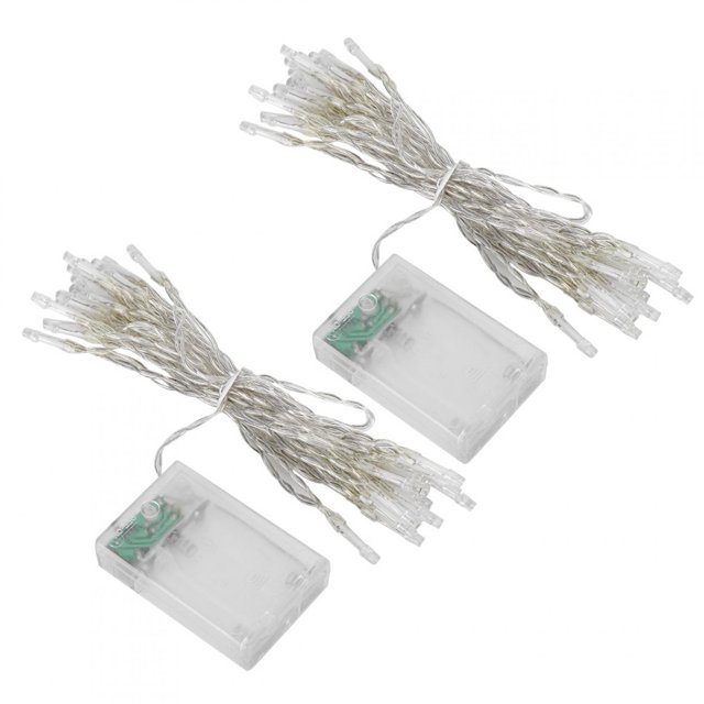Luz de decoración, 2 piezas de cadena de luces navideñas, decoraciones navideñas, ultra sensibles