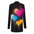 thumbnail image 3 of Xdegoge Cardigan for Women Heart Graphic Valentine Tops Lightweight Open Front Long Sleeve Fashion Cardigans Going Out Holiday Outfits, 3 of 4