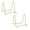 Gold Painted, variant on Tripar 4" Silver Painted Square Wire Display Stand for Plates, Artwork, Framed Photographs (2 Pack)