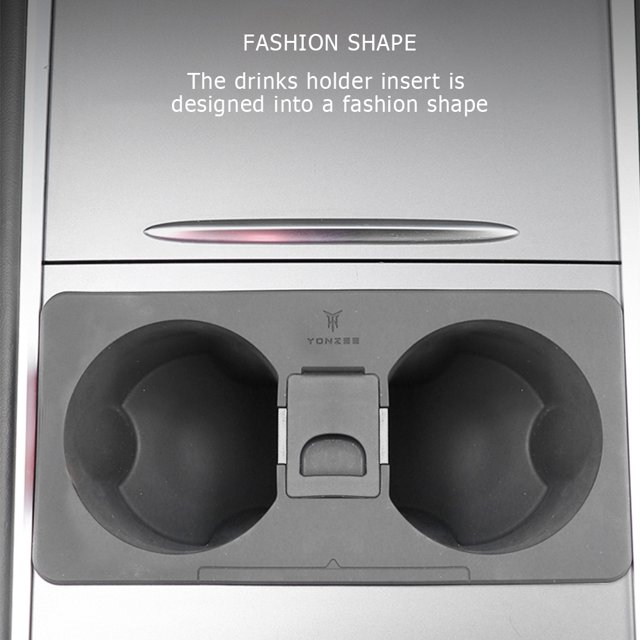 Soporte para botella de bebida, soporte antideslizante para taza de agua para Tesla Model 3 Model Y 2023 Likrtyny Accesorios para autos y motos