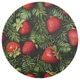 thumbnail image 3 of Ryvnso Christmas Strawberry Round Plate Mats Dining Table Placemat Set of 6 for Holiday Decoration, 3 of 7