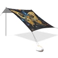 thumbnail image 2 of Wobogo Star Yellow Butterfly Beach Tent Camping Sun Shelter 110 x 125in UPF50+ Outdoor Shade for Trips Fishing Picnics, 2 of 7