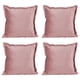 thumbnail image 1 of Cojin Decorativo Cuadrado Set de 4 Dante Palo de Rosa, 1 of 4