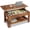 Rustic Brown, variant on GALAXHERO 39" Lift Top Coffee Table with Storage Shelf & Hidden Compartment and Lifting Top for Home Living Room Office and Reception Room Rustic Brown