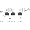 thumbnail image 4 of Maxim Lighting - Two Light Bath Vanity - Bath Vanity - Hollow-2 Light Bath, 4 of 5