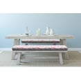 thumbnail image 2 of Cherry Blossom Bench Pad, Hand Drawn Flourish Cherry Flowers with Distinctive Anthers, HR Foam Cushion with Decorative Fabric Cover, 45" x 15" x 2", Dark Taupe Pale Pink, by Ambesonne, 2 of 3
