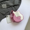 thumbnail image 3 of Novedad Bolso Cruzado Con Forma Guitarra PU Gran Capacidad Informal para Fiestas Y, 3 of 9