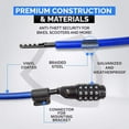 thumbnail image 4 of DocksLocks 2ft Bike and Scooter Straight Security Cable Combination Lock - Lightweight, Anti-Theft, Weatherproof - 0.6 lb, 4 of 9