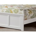 thumbnail image 7 of AFI Madison King Solid Wood Low Profile Platform Bed with Matching Footboard, White, 7 of 7