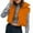 Orange, variant on Otntypg Womens Cropped Puffer Vest Lightweight Casual Fall Winter Padded Down Stand Collar Full Zip up Sleeveless Outwear Gilet Jacket Waistcoat with Pockets Army Green XL