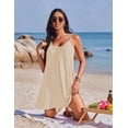 thumbnail image 3 of EKOUAER Women's Swimsuit Cover Up Sleeveless Beach Tank Cover Up Dress Sexy Flowy Short Summer Swimwear, 3 of 6
