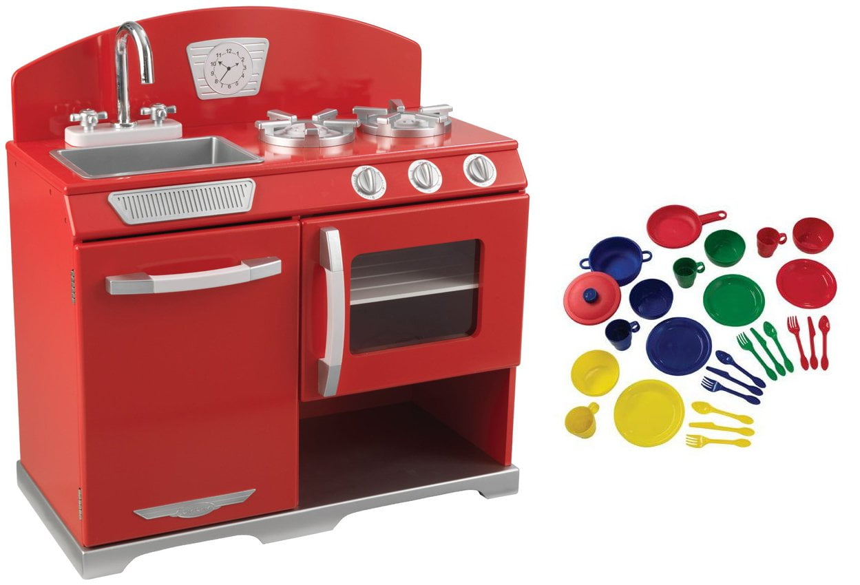 kidkraft kitchen red