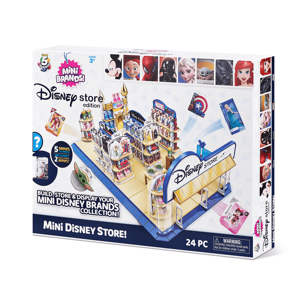 5 Surprise Disney Toy Store Playset by Zuru - Includes 5 Exclusive Mini's,  Store and Display Collectibles for Kids, Teens, and Adults