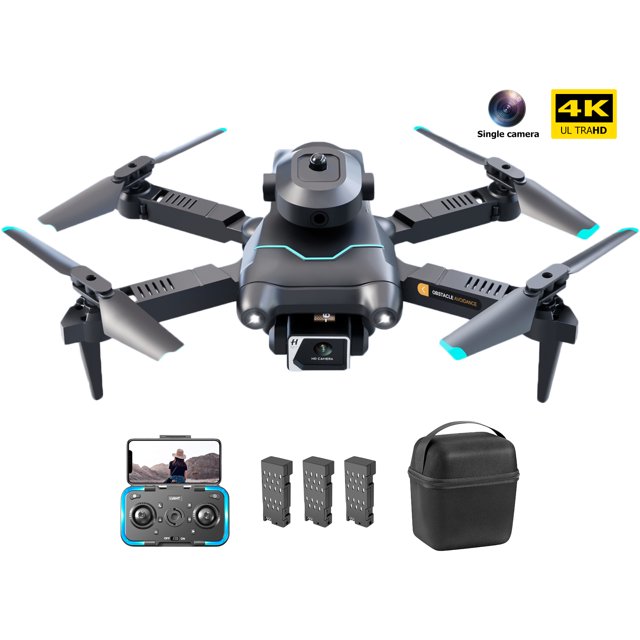 4K HD Cámara FPV RC Quadcopter 3D Flip 2.4GHz Control remoto Drone Regalos de vacaciones JShteea libre de BPA