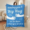thumbnail image 2 of Blue Star Heart Flannel Blanket A Symbol Of Love And Togetherness For Couples Ideal For Sofa Bed Travel Camping For Family Friends Shipped From USA, 2 of 9