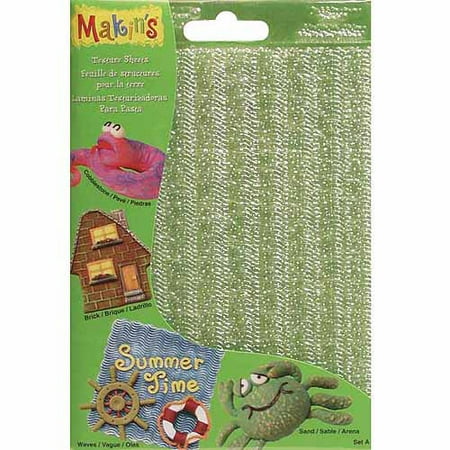 Makin's Clay Texture Sheets, 7" x 5-1/2", 4pk
