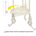 thumbnail image 7 of Sungmor Vintage Cast Iron 3-Tier Plant Stand, Elegant Butterfly & Floral Design with Antique White Finish, 28 Inch Tall Rustic Flower Pot Holder, Heavy Duty Metal Display Shelf for Indoor and Outdoor, 7 of 7
