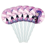 GRAPHICS AND MORE DC Super Hero Girls Zatanna Cupcake Picks Toppers Decoration Set of 6