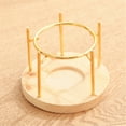 thumbnail image 6 of Ceramics Essential Oil Warmer Tealight Candle Holder Aromatherapist Wax Melt Burners Diffuser Wood Stand for Relaxation, 6 of 7