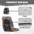 thumbnail image 5 of KUIFORTI Grey Camouflage UTV seat covers Comfortable Elastic FabricsSeat Cover with Headrest Covers Outdoor Seat Cover Set Compatible with Rhino 700 660 450 2004-2021, 5 of 6