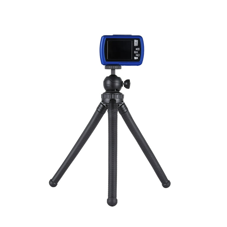 Onn. Adjustable Mini Tripod Stand for Cameras/GoPros/Smartphone