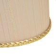 thumbnail image 4 of Lot de 2 petits abat-jours en tissu beige avec bords dorés pour lampe de table E14, lustre, applique murale, 4 of 4