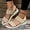 beige, variant on Women's Sandals Solid Color Platform Sandals Women Comfortable Walking Shoes Casual Beach Vacation Sandals