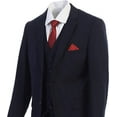 thumbnail image 3 of Men's Three Piece Premium Modern Fit Two Button Suit Navy Blue, 3 of 7