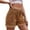khaki, variant on FLMEI Stretchy Denim Shorts for Women/Jean Shorts for Women Denim/Pull on Denim Shorts for Women/Baggy Denim Shorts Women/Jean Shorts Womens Stretchy/Elastic Waist Jeans S-XXL