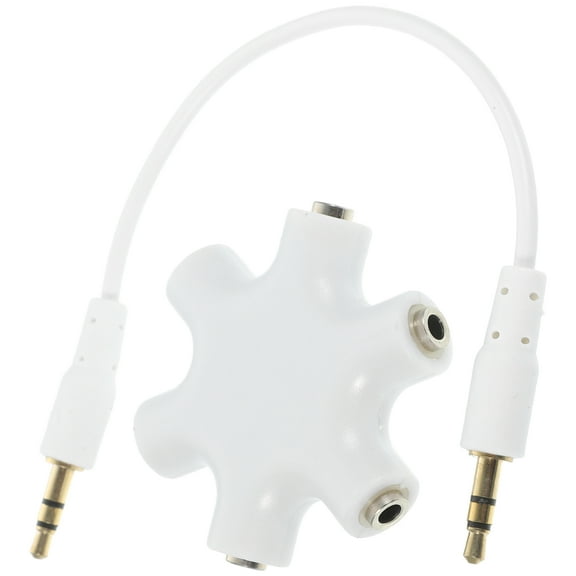 NICEXMAS Headphone Jack Splitter Supporting 5 Audio Outputs Simultaneously