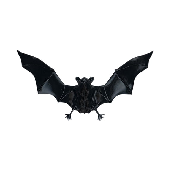 Realistic Black Bats Ornament Plastic Bats Wall Mount Decor Spooky Halloween Decor For Front Door Window Wall Porch Party Layout