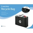 thumbnail image 3 of Whitmor Polyester recycle bag with aluminum handles, size 9.5 L x 30.0 W x 21.25 H inch, Black, 3 of 5