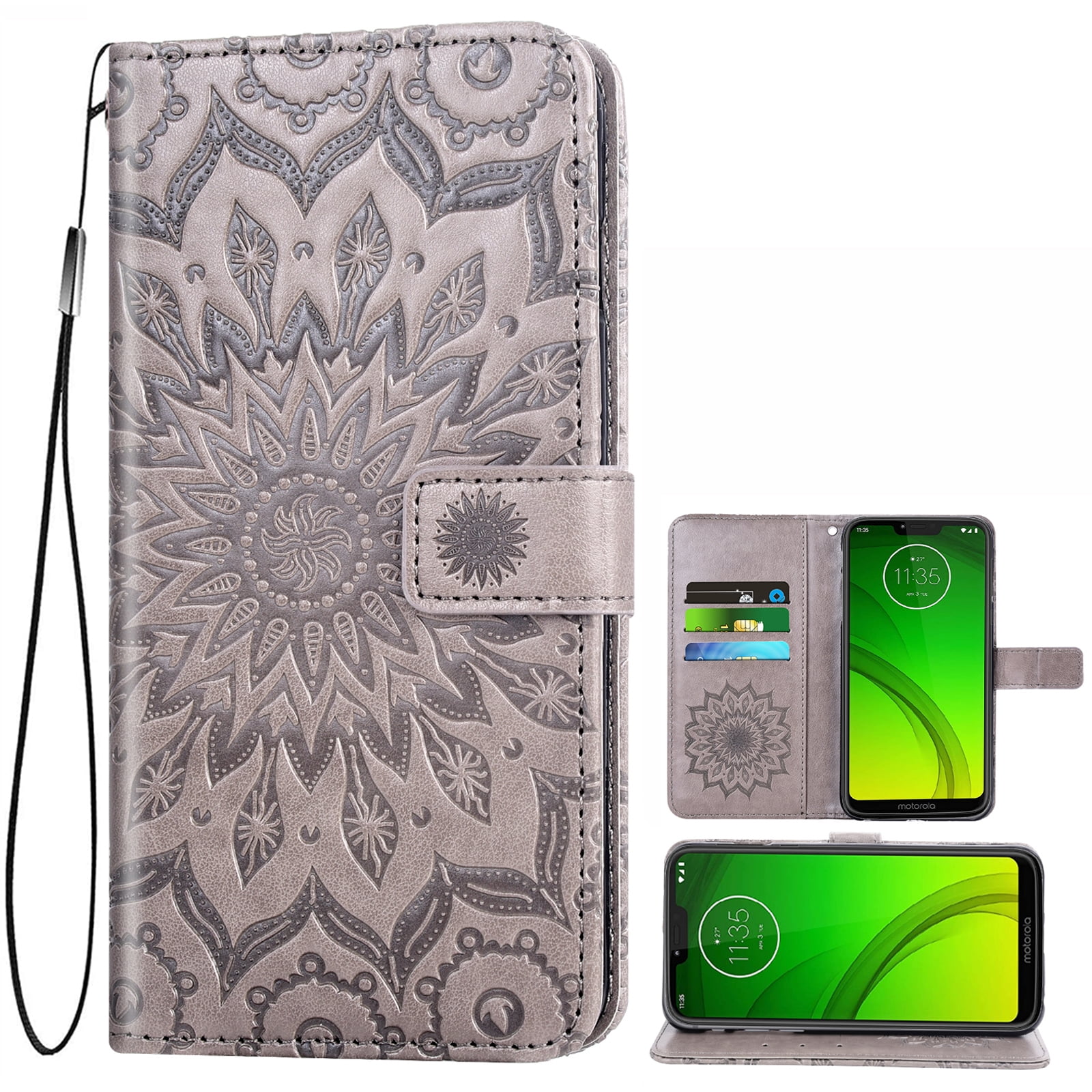 Compatible with Moto G7 Play Case, PU Leather Wallet Case with RFID  Blocking, 2 in 1 Magnetic Detachable Flip Cover Case for Motorola Moto  E5/G6 Play Case, Black - Walmart.com