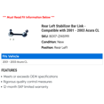 thumbnail image 2 of Rear Left Stabilizer Bar Link - Compatible with 2001 - 2003 Acura CL 2002, 2 of 2