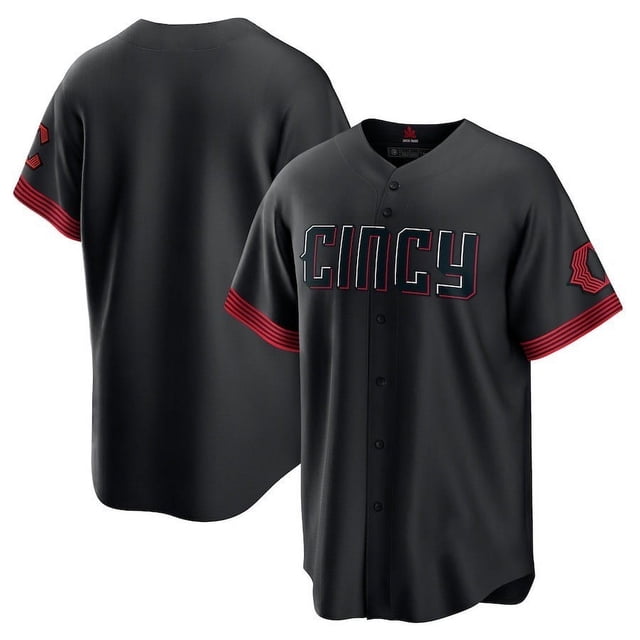 Baseball Uniform Reds Jersey Fan Elite Version Reds 44# 11# 19# 30# Delacruz Copy Player Name Jersey -GTV