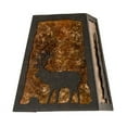 thumbnail image 2 of Meyda 120132 8 in. Lone Stag Wall Sconce, Chestnut & Amber Mica, 2 of 6