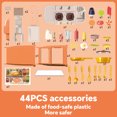 thumbnail image 6 of Koppop Kids Kitchen Playset 44pcs - with Sound, Light & Steam Effects, Pretend Play Toys Includes Food, Sink & Stove, Ideal for Boys & Girls Ages 3-6 (Orange)., 6 of 7
