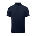 thumbnail image 1 of Camisa Casual de Solapa de los Hombres, Botón de Color Sólido de Verano Delantero Al Aire Libre para el Uso Diario, Transpirable Ligero Mock Cuello Tee, 1 of 8