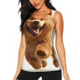 thumbnail image 1 of Balery Happy Fluffy Running Dog Camiseta sin mangas estampada ligera para mujer, tops de entrenamiento sin mangas, camisetas de yoga transpirables de secado rápido.-Medium, 1 of 7