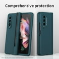 thumbnail image 6 of SaniMore for Samsung Galaxy Z Fold 3 Case, Shockproof Armor Hinge Rugged PC Folding Cover for Samsung Z Fold 3 with HD Film Screen Protector Military Grade Protection with S-Pen Stylus, Cyan, 6 of 9