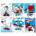 thumbnail image 1 of Peanuts Hot Wheels Snoopy charlie Brown Christmas Set coleccionable Pop culture car - 2016 Red Baron Dog house / Woodstock / Lucy / Linus Holiday Series Peanuts 743167376037, 1 of 1