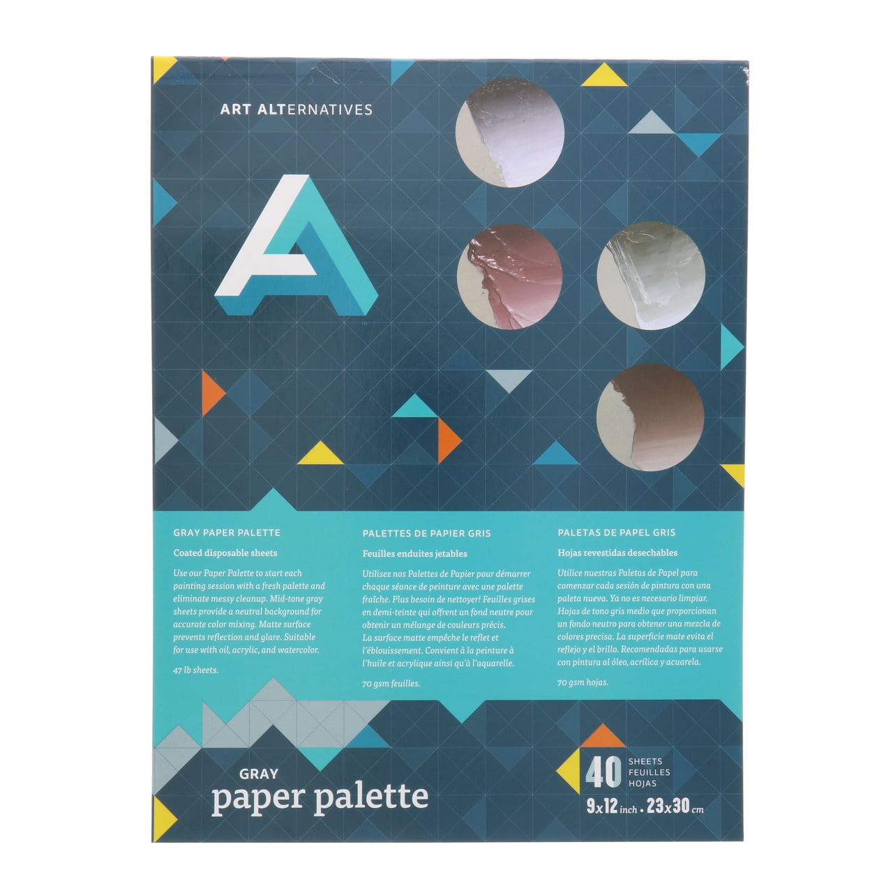Art Alternatives Gray Paper Palette Pad, 9" x 12"