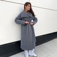 thumbnail image 2 of Parkas largas de invierno nuevas de 2024, chaqueta acolchada de algodón cálida para mujer, prendas de vestir sueltas informales para mujer, abrigo acolchado de algodón con cinturón, 2 of 5